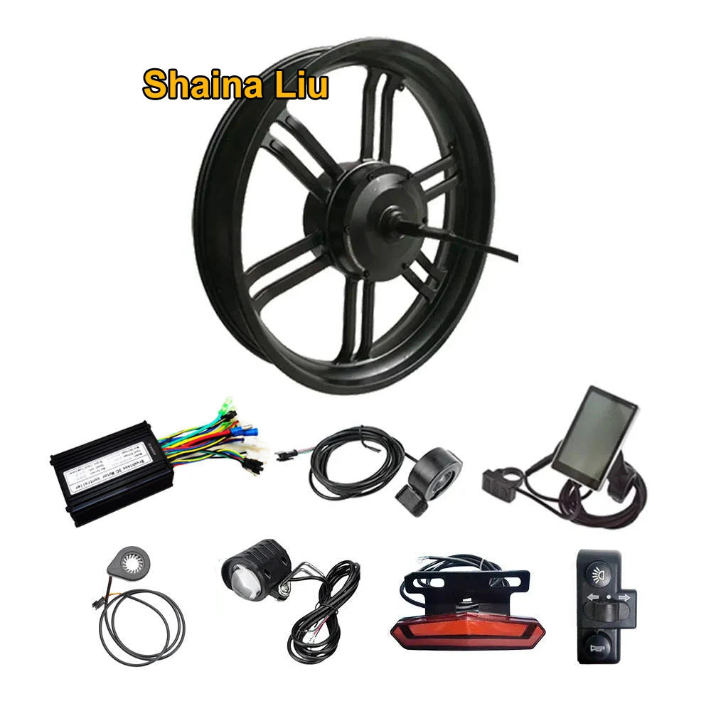 48V 52V 750W 1000W 20x4.0 Inch 20 Fat Tire Rear Hub Geared Motor Ebike Electric Bicycle Snowbike Conversion Kit