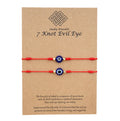 Factory Directly Supply 7 Knot Evil Eye Lucky Red String Woven Bracelet