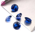 3mm-8mm Synthetic Blue Spinel Round Shape High Quality Wax Setting Spinel Stone 113# Spinel Loose Gemstones for Jewelry Making