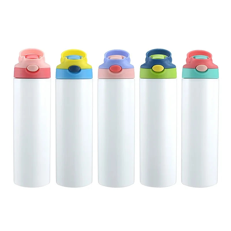 Sublimation Tumbler 20oz Water Bottle Blanks with Handle for Milk Soda Juice Drink