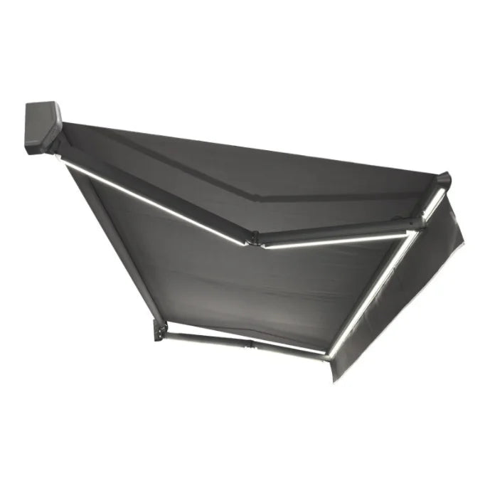 Hot-sale Motorized Retractable Awning for Patio Window Aluminum Alloy Steel Frame Modern Style Remote Control Sun Protection