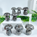 Hot Sell Natural Flame Stone Mushroom Hand Crafted Healing Energy Gemstone for Home Decoration