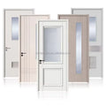Customized Sound Insulation Wpc Interior Doors Waterproof Wpc Exterior Door for Hotel Houses with Smart Lock