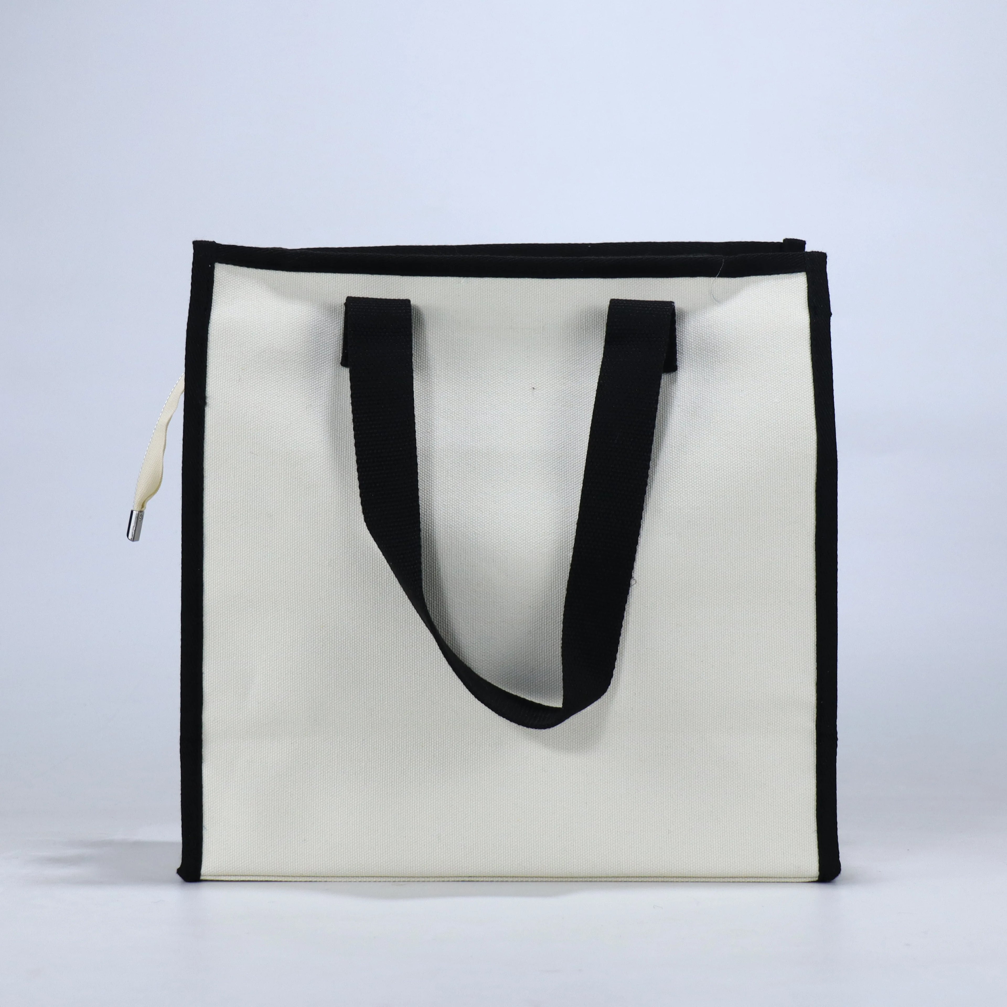Wholesale Environmental Friendly Custom Printing Tote Zippered Bag for Women Travel