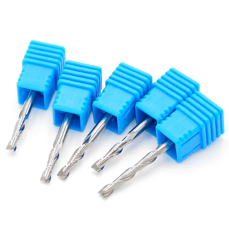 3.175mm Two Flutes Spiral Bits/ for Acrylic /PVC/MDF /Woodworking/ Cnc Router Bit Endmill End Mill