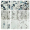 Laminate Mosaic Crystal Glass Kitchen Backsplash Wall Sticker Tiles Modern Interior Wall Irregular Parquet Design