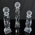 Laser Golfer Crystal Golf Ball Crystal Glass Awards Trophies MH-NJ0746