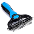 Hot Sale Double Sided Dog Grooming Brush Shedding and Dematting Undercoat Rake Comb for Cats and Dogs Pet Grooming Tools