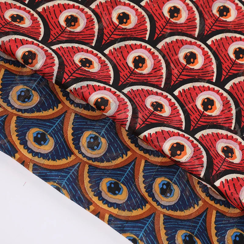 Factory Hot Sale Spring and Summer New Style Silk Chiffon Scale Printed Fabric for Shirts