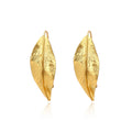 ZA Latest Lady Jewelry Golden Vintage Gold Plated Free Alloy Stud Leaf Earrings