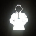 Hot Sales Fashion Women Men High Vision Light Reflective Workout Fitness Sport Safety Hoodie Clothes Hip Hop Dance Hi Vis Jacket