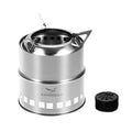 RTS KingGear Camping Equipment Windproof Wood Stoves Stainless Steel Portable Hiking Backpacking Camping Wood Burning Stove