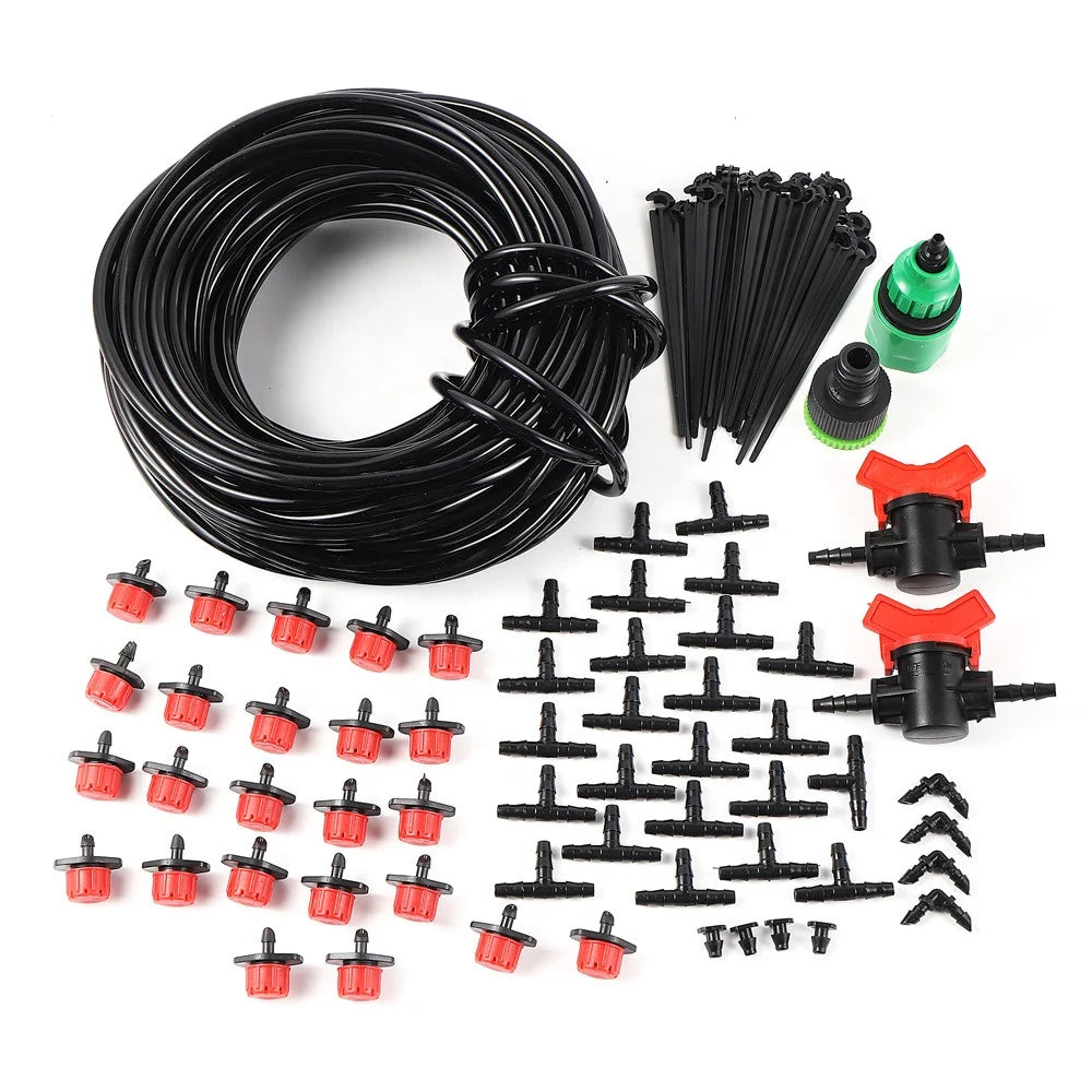DIY Automatic Agriculture Drip Irrigation Set Garden Plant Watering System for 1/4inch Hose