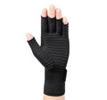 OEM Custom Winter Daily Use Anti-Slip UV Protection Breathable Half Finger Copper Compression Cycling Gloves