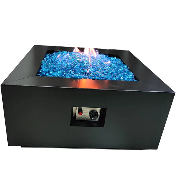 Corten Steel Wind-proof Flame Guard for Outdoor Cooking Fire Pit-Durable Gas Firepit Table
