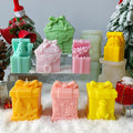 J10-309 New Christmas Gift Box Decorations Ornament Silicone Mold Diy Christmas Gift Bag Aromatherapy Candle Molds