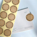 100pcs/pack Vintage Merry Christmas Snowflake Seal Sticker Adhesive Kraft Baking Seal Label Gift Stickers DIY Decoration Sticker