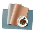 Nordic Style Imitation Leather Placemats Waterproof and Oilproof Placemats Heat Insulation Table Mats Hotel Home Placemats