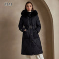High End Wholesale Waterproof Hooded Winter Cotton-padded Coat for Woman Winter Puffer Coat With Belt for Ladies
