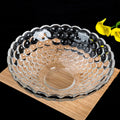 Red Cherry Creative Nodern Living Room Household Snacks Food Fruit Round Storage Glass Plates Decorative Tray