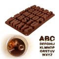 26 English Alphabet Letters Chocolate Silicone Moldes for Baking Fondant Cake Plaster Resin Soap Gypsum Candles Decoration Molds MegaBDM