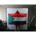 3x5ft  Football Match Custom Logo Cheering Fan Cape Body Flag Sudan National Flag Cloak