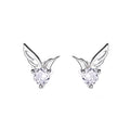 Fashion 925 Sterling Silver Bird Angel Wing Earring