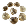 Natural Polished Healing Crystal Hearts Carved Smoky Quartz Heart for Decoration Gift