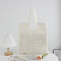 2025 Summer Autumn New Fashion Portable Open Knitted Crochet Tote Bags for Women Hollowed Out Beach & Travel Shopping