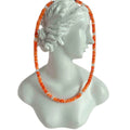 Handmade Natural Spiny oyster and Pearl Necklace Round Shape Men or Women Unisex