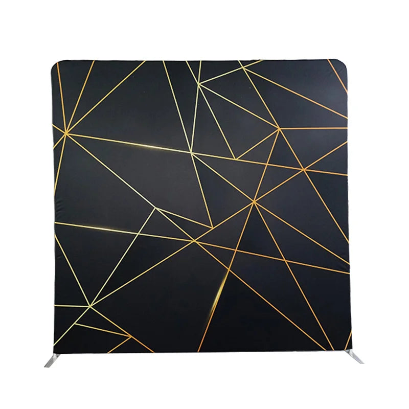 Customized 8ft Aluminum Tension Fabric Photo Booth Backdrop Display Stand Portable 360 Wedding Background Wall for Trade Shows