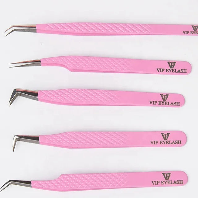 Customized Stainless Steel Lash Tweezers Eyebrow Tweezers Lash Clip Eyelash Curler Eyelashes Extensions Eyelash Tweezers