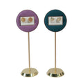 Graceful Metal Jewelry Earrings Rack Lovely Round Design Earrings Display Props