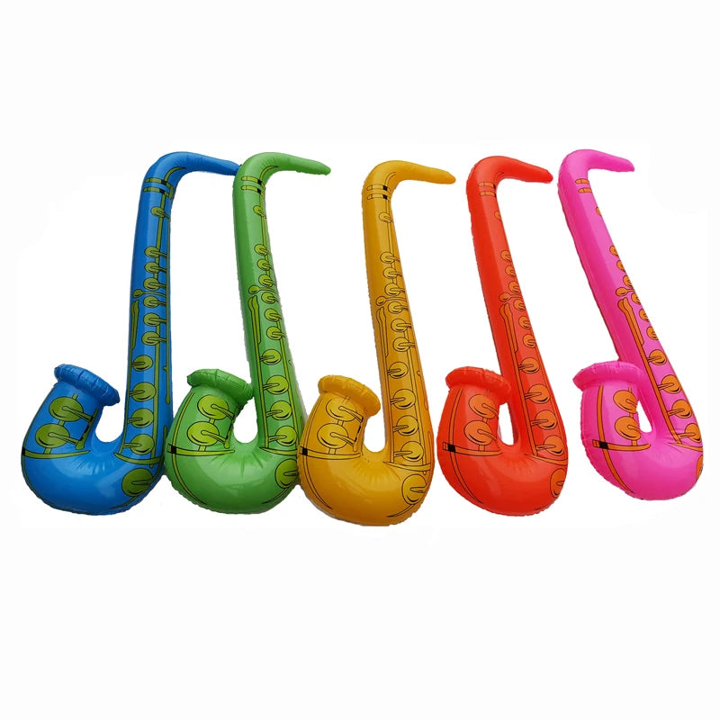 Hot Selling PVC Inflatable Saxophone Musical Instrument for Beach Pool Party Game