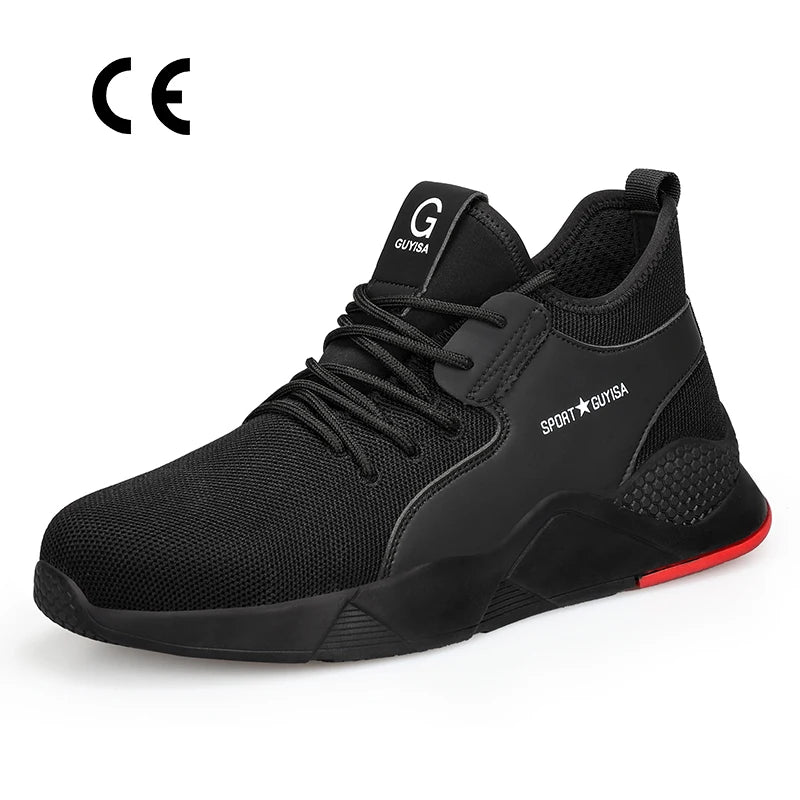 GUYISA Brand 2022 Wholesale Factory Price Customized Breathable Lightweight Brand Men's Safety Shoes