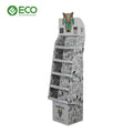 Factory Wholesales ECO Package Customized Supermarket Cardboard Floor Display Stand CMYK 4C Printing Short Time for Retail