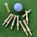 Durable Eco-Friendly Strong Sustainable Biodegradable Castle Golf Tees Unbreakable Step down Bamboo Tees Custom Logo Printing