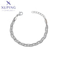 T000955248 Xuping Jewelry Sliver Color Simple Fashion Stainless Steel Men Bracelets