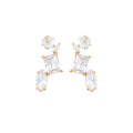 HOVANCI Elegant Rhinestones Long 5a Square Oval Round Zircon Stainless Steel Hypoallergenic Statement Earring
