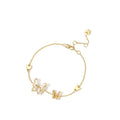 Custom Jewelry Gold Plated Alloy Jewelry  Butterfly Friendship Bracelets for Girls