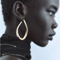 New ZA Fashion Vintage Irregular Asymmetric Metal Statement Long Earrings Women Hip Hop Punk Rock Party Earrings Jewelry