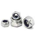 Zinc Plated Galvanized Hexagon Nylon Insert Self Locking Nut M3-M12 GB Standard