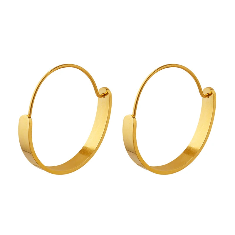 Low Price Good Quality Hoop Earrings Popular Stainless Steel Earrings Wholesale