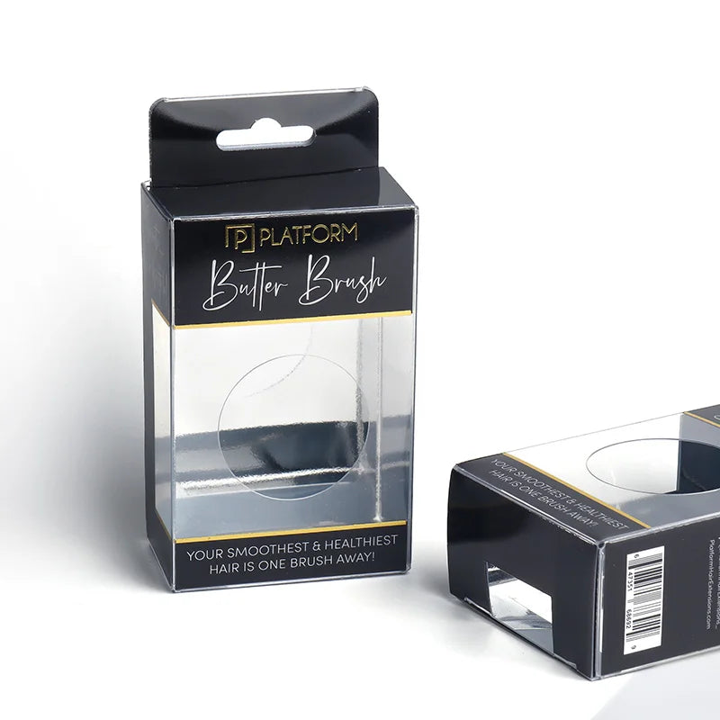 Custom Folding Clear PVC PET PP Brush Plastic Packaging Box