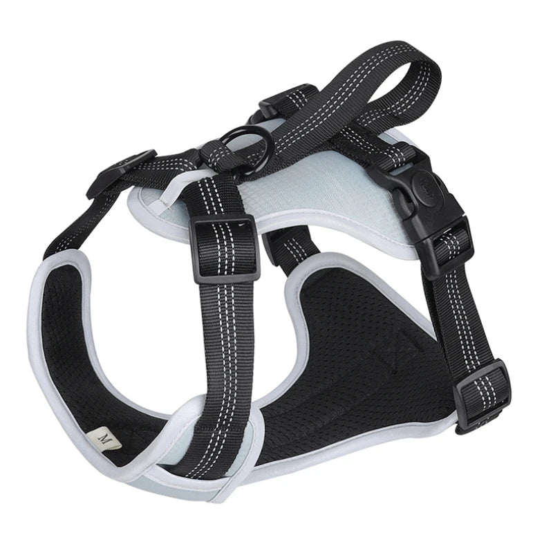 Lightweight Outdoor Rain-proof Pet Apparel Dog Vest with Handle Plain Durable Training Reflective Pet Cats and Dogs Harness