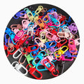 100pcs Colorful Plated Metal Lobster Clasp Hooks Key Ring Connector Clasps for DIY Jewelry Making Keychain Necklace Accessories
