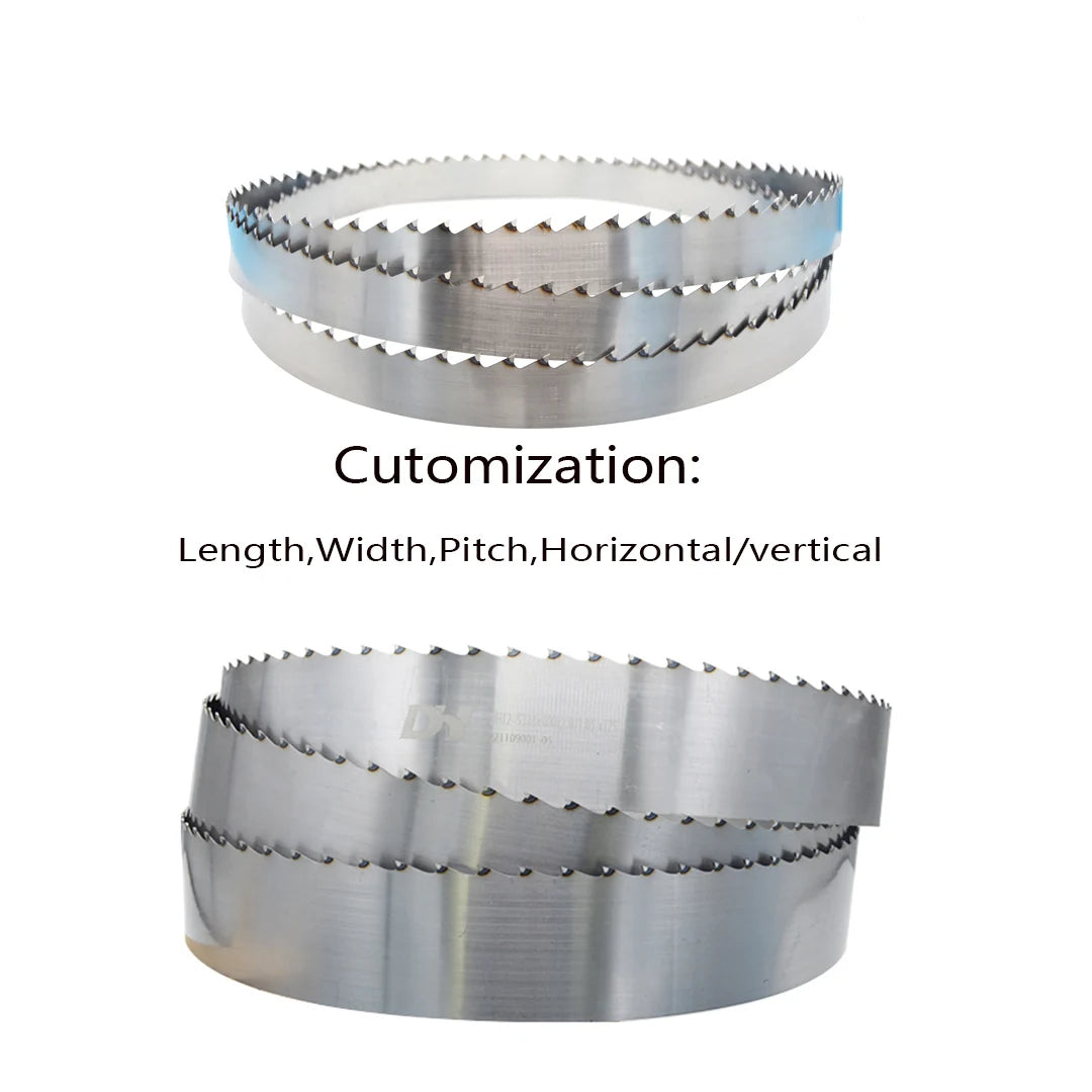 Stellite Alloy Carbide Tipped DH Tool Size Custom Bandsaw Blade High-precision GrindingWholesale Stellite Band Saw Blade