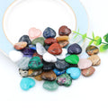 Natural Crystal Heart Carving Mini Gemstone Charms Chakra Healing Energy Stone for Jewelry Making Home Decor Spiritual Gift Love