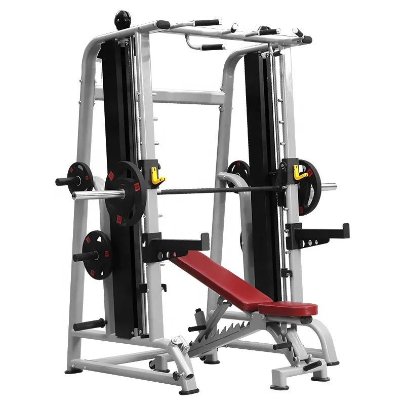 Gym Fitness Multi Functional Trainer Squat Rack Commercial Multifunction Smith Machine  Power Rack with Cable Crossover