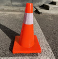 ROADSAFE 1.05kgs Reflective Orange Red PVC Traffic Cone 45cm Flexible Road Safety Controller Solution Customized Traffic